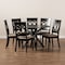Baxton Studio Jessie Modern and Contemporary Sand Fabric and Dark Brown Finished Wood 7-Piece Dining Set 174-10537-10894-Zoro - alternate 7